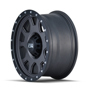 ION 135 17X8 10 5x139.7 MATTE GUNMETAL/BLACK BEADLOCK