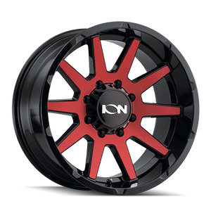 ION 143 20X9 0 6x135 GLOSS BLACK/RED MACHINED