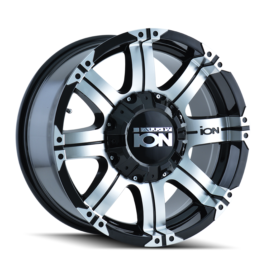 ION 187 17X9 18 8x165.1/8x170 BLACK/MACHINED