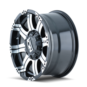 ION 187 17X9 18 8x165.1/8x170 BLACK/MACHINED