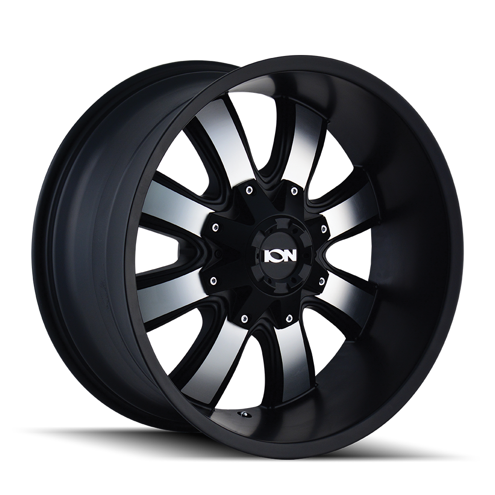 ION 189 18X10 -19 6x135/6x139.7 SATIN BLACK/MACHINED FACE