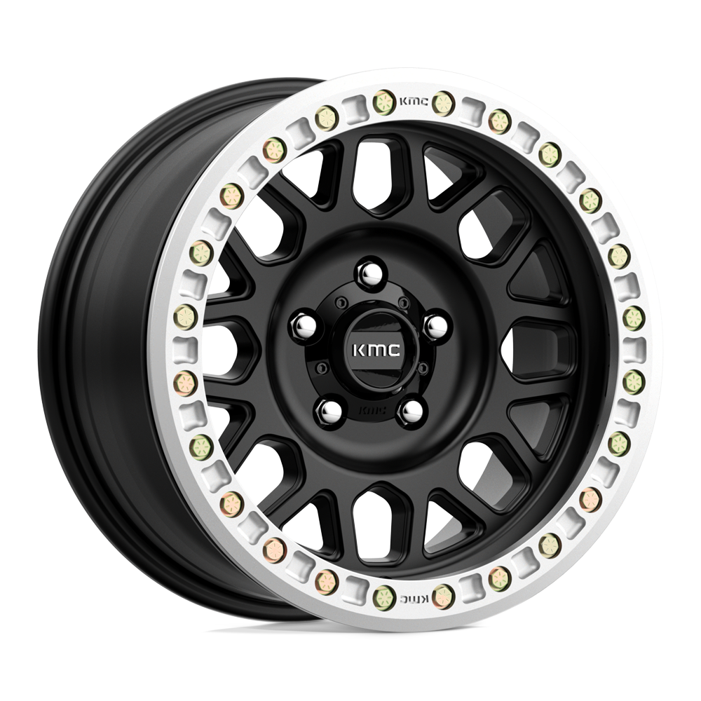 KMC KM234 GRENADE DESERT BEADLOCK 20X9 -12 BLANK SATIN BLACK