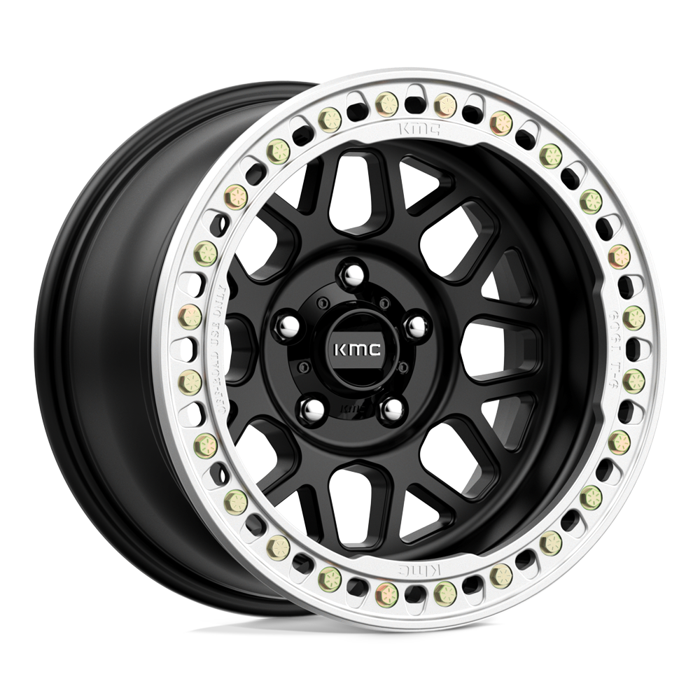 KMC KM235 GRENADE CRAWL BEADLOCK 18X9 -24 BLANK SATIN BLACK