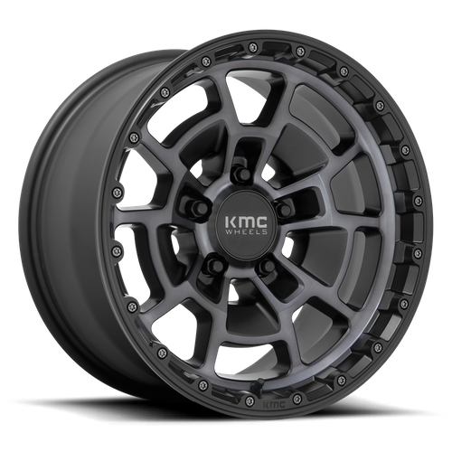 KMC KM718 SUMMIT 17X8.5 18 6X139.7/6X5.5 Satin Black With Gray Tint