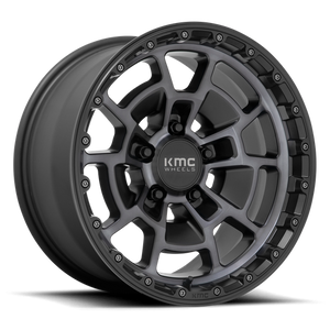 KMC KM718 SUMMIT 17X8.5 18 6X139.7/6X5.5 Satin Black With Gray Tint