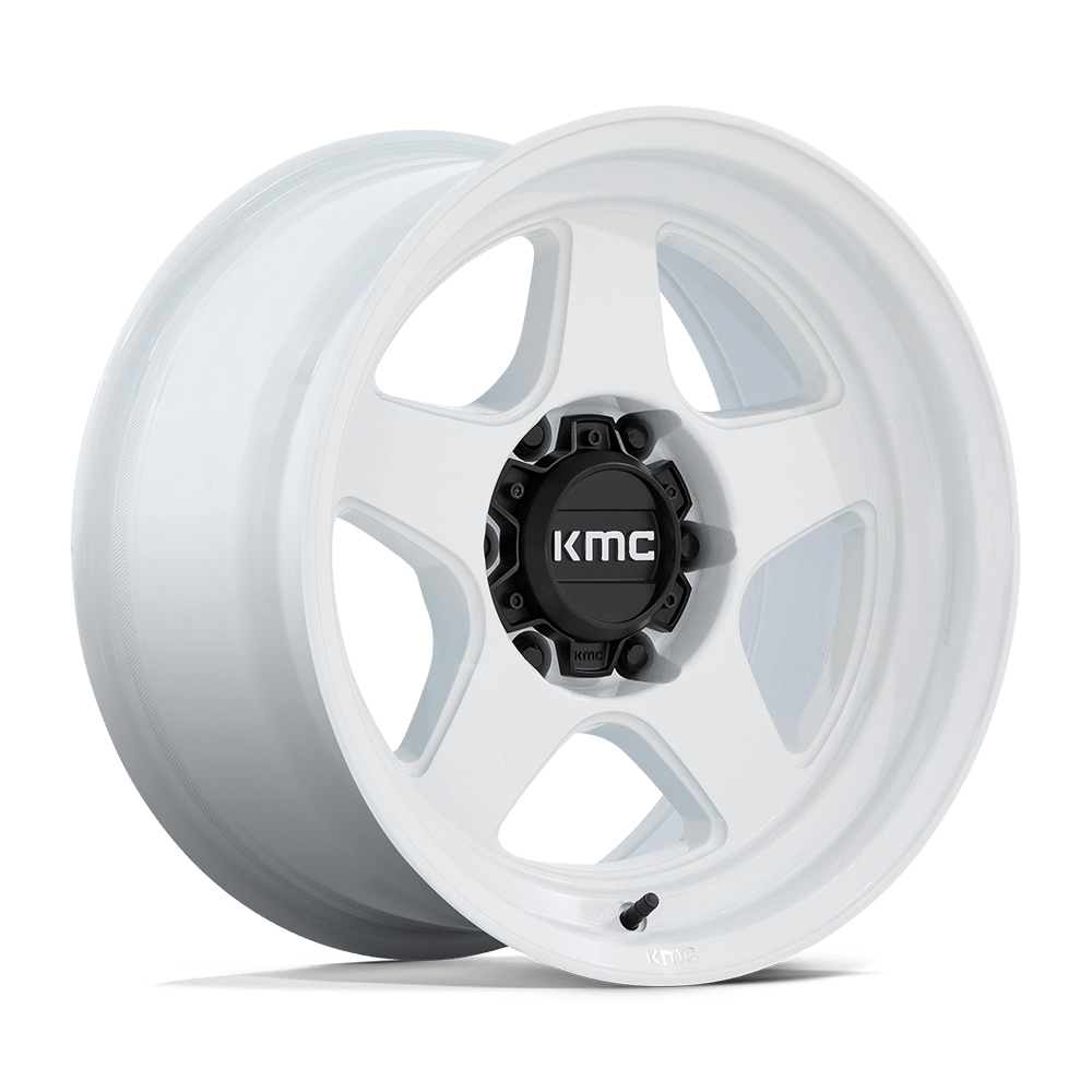 KMC KM728 LOBO 17X8.5 -10 6X139.7 GLOSS WHITE