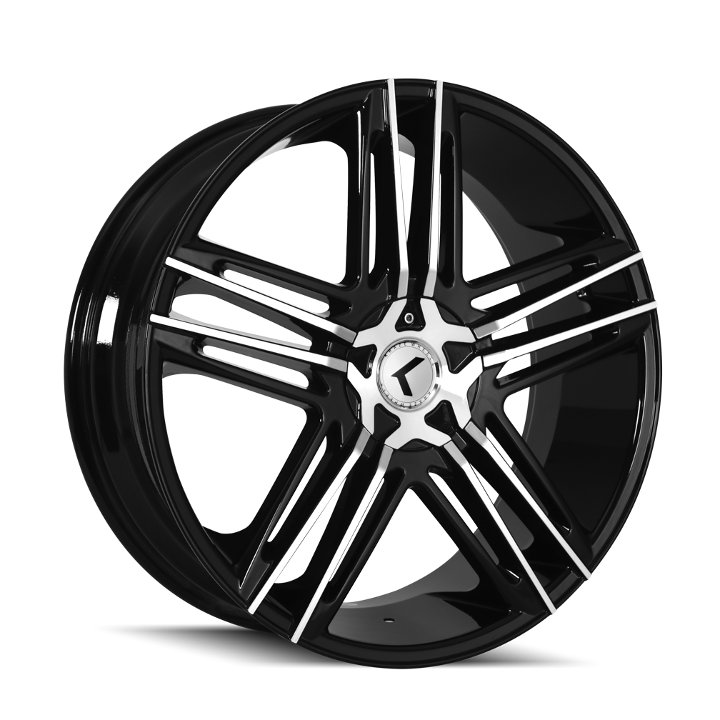 KRAZE HELLA KR157 20X8.5 40 5x114.3/5x120.65 BLACK/MACHINED