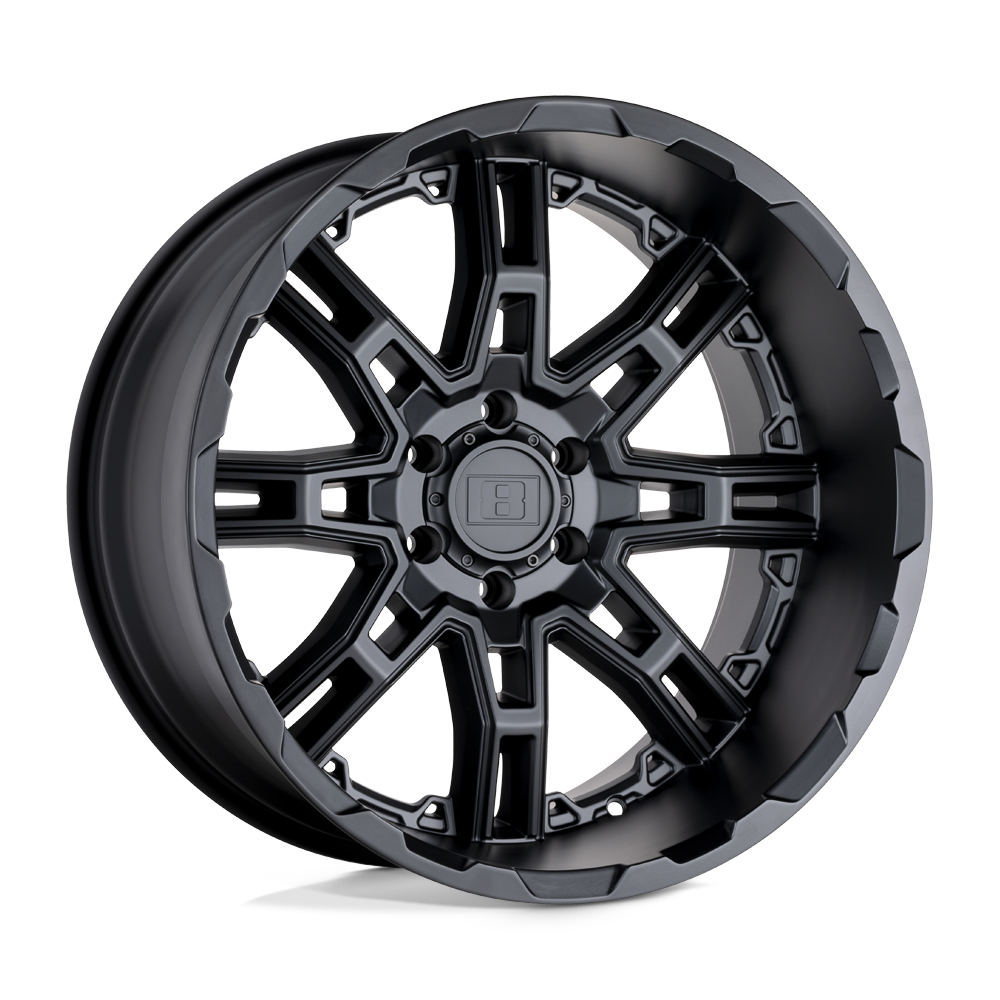 Level 8 SLINGSHOT 18X9 10 6X120/6X120 MATTE BLACK BIG X FACTOR