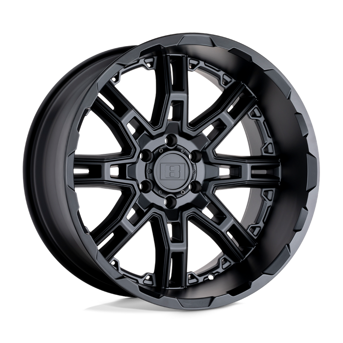 Level 8 SLINGSHOT 18X9 10 6X120/6X120 MATTE BLACK BIG X FACTOR