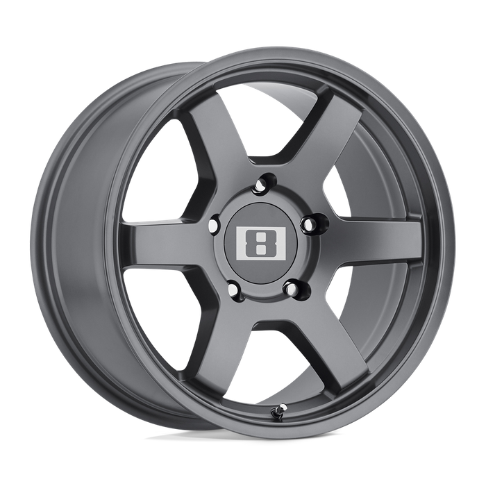 Level 8 MK6 16X8 -10 6X139.7/6X5.5 MATTE GUNMETAL