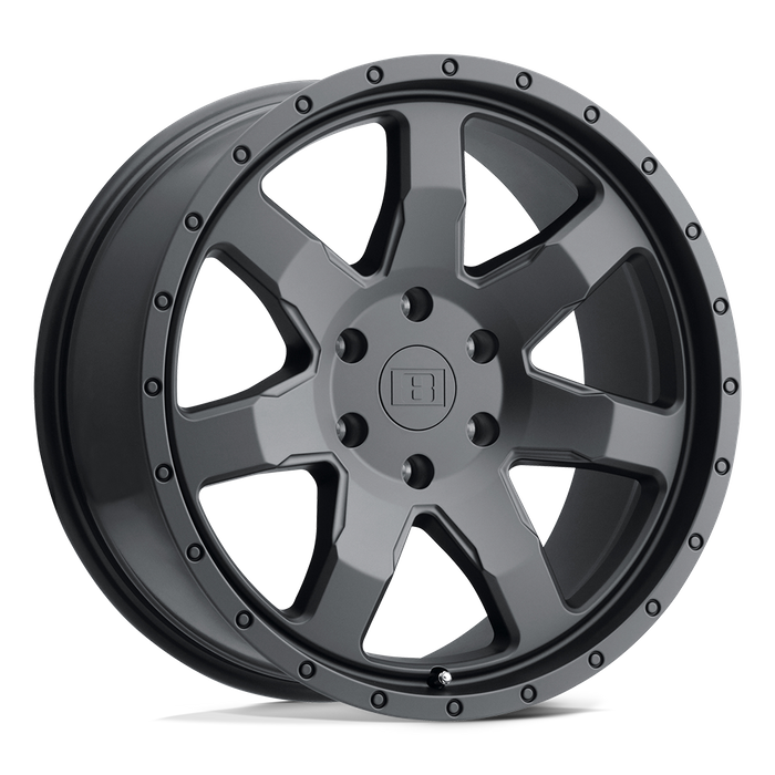 Level 8 SLAM 17X8.5 -24 5X135/5X135 MATTE BLACK