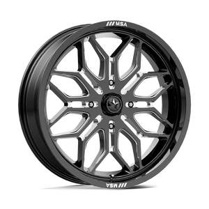 MSA OFFROAD WHEELS M47 SNIPER 24X7 10 4X137 GLOSS BLACK MILLED