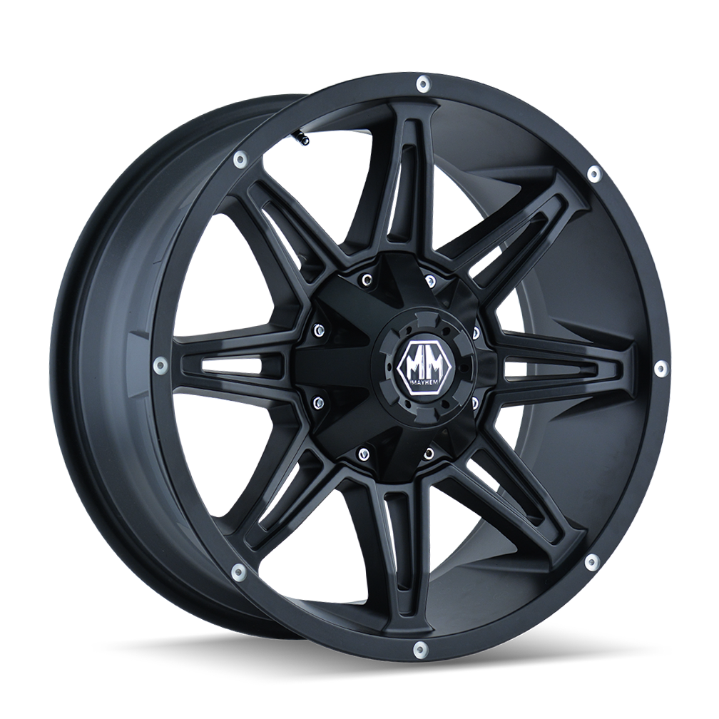 MAYHEM RAMPAGE 8090 18X9 18 6x135/6x139.7 MATTE BLACK