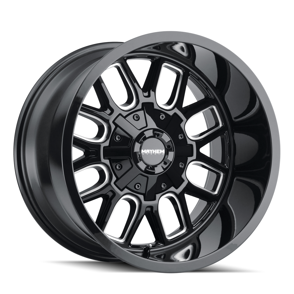 MAYHEM COGENT 8107 20X9 13 6x135/6x139.7 BLACK W/MILLED SPOKES