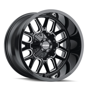 MAYHEM COGENT 8107 20X9 13 6x135/6x139.7 BLACK W/MILLED SPOKES