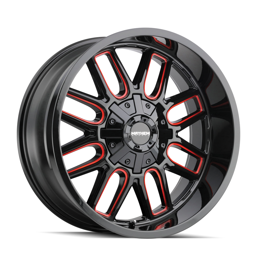 MAYHEM COGENT 8107 20X9 18 6x135/6x139.7 BLACK W/PRISM RED