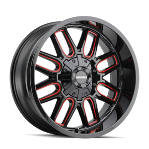 MAYHEM COGENT 8107 20X9 18 6x135/6x139.7 BLACK W/PRISM RED