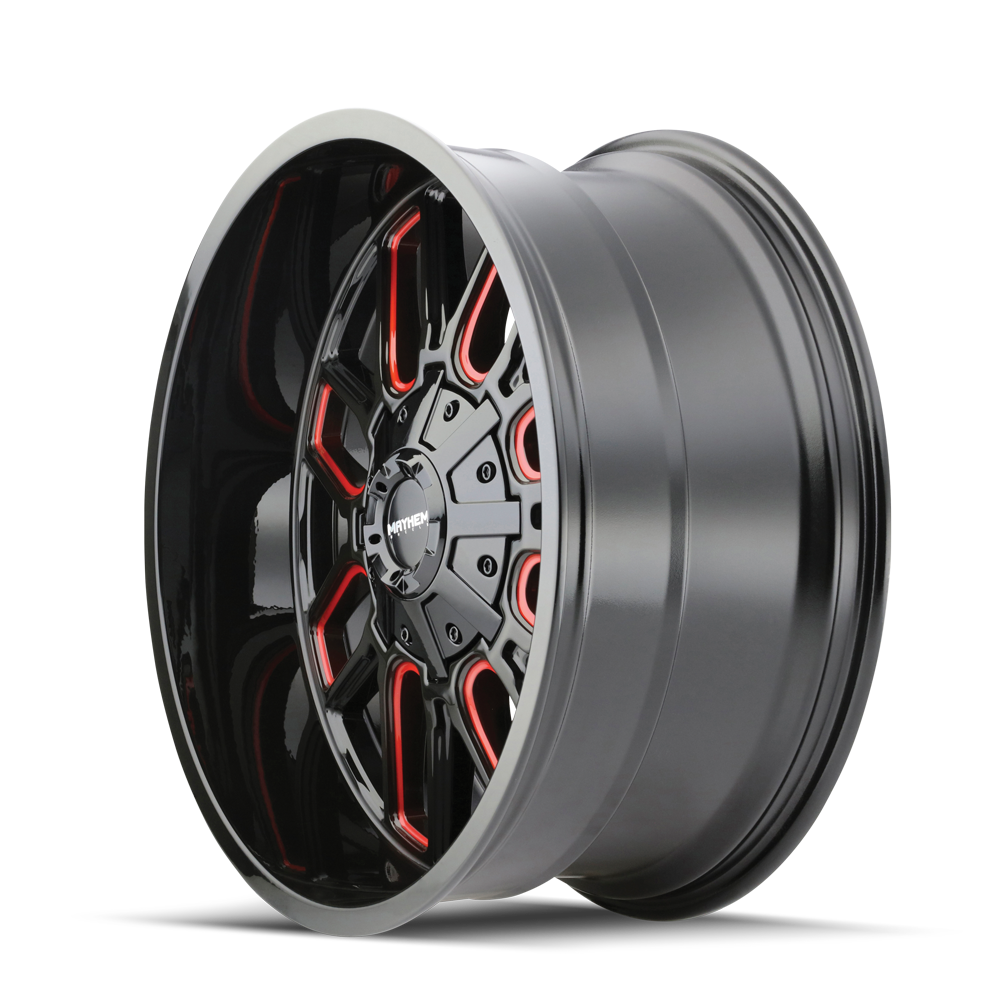 MAYHEM COGENT 8107 20X9 18 6x135/6x139.7 BLACK W/PRISM RED