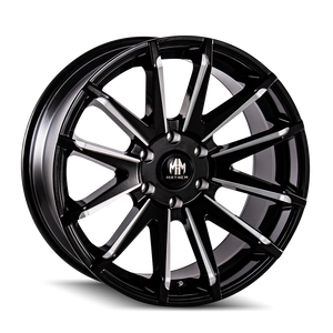 MAYHEM CROSSFIRE 8109 20X9.5 25 6x135 BLACK W/MILLED SPOKES