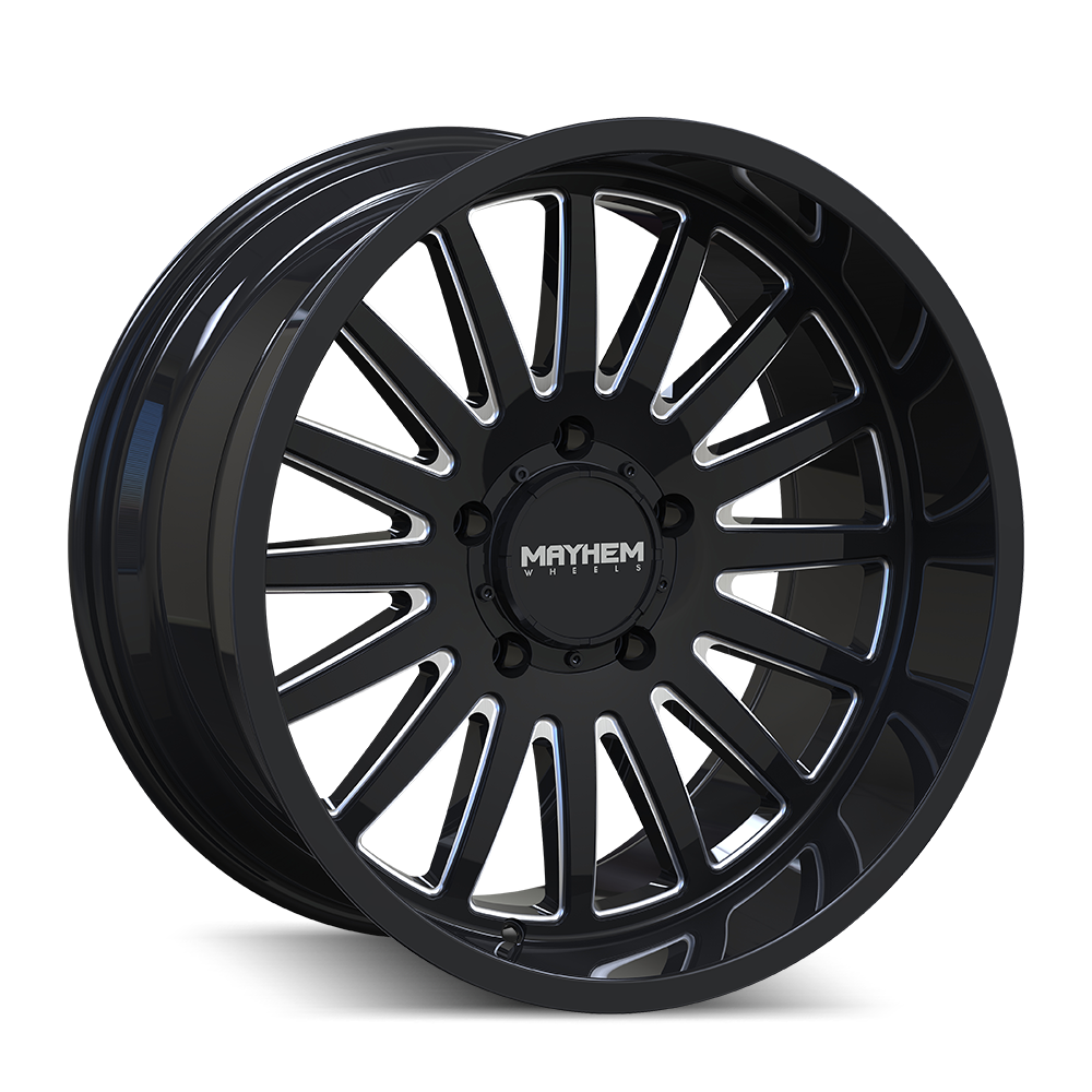 MAYHEM 8114 UTOPIA 20x10 -19 8x170/ GLOSS BLACK/MILLED