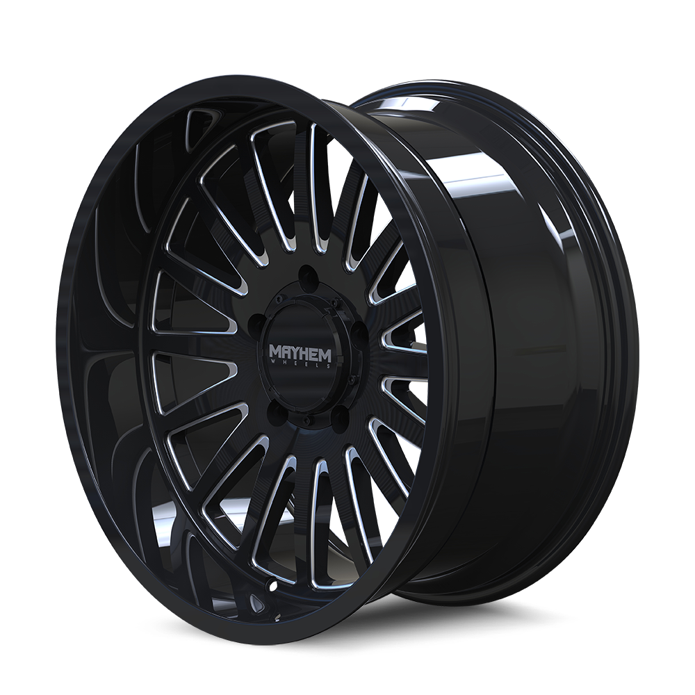 MAYHEM 8114 UTOPIA 22x12 -44 6x135/ GLOSS BLACK/MILLED