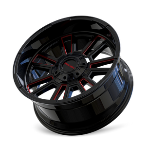 MAYHEM 8115 APOLLO 20x9 0 8x170/ GLOSS BLACK/PRISM RED MILLED