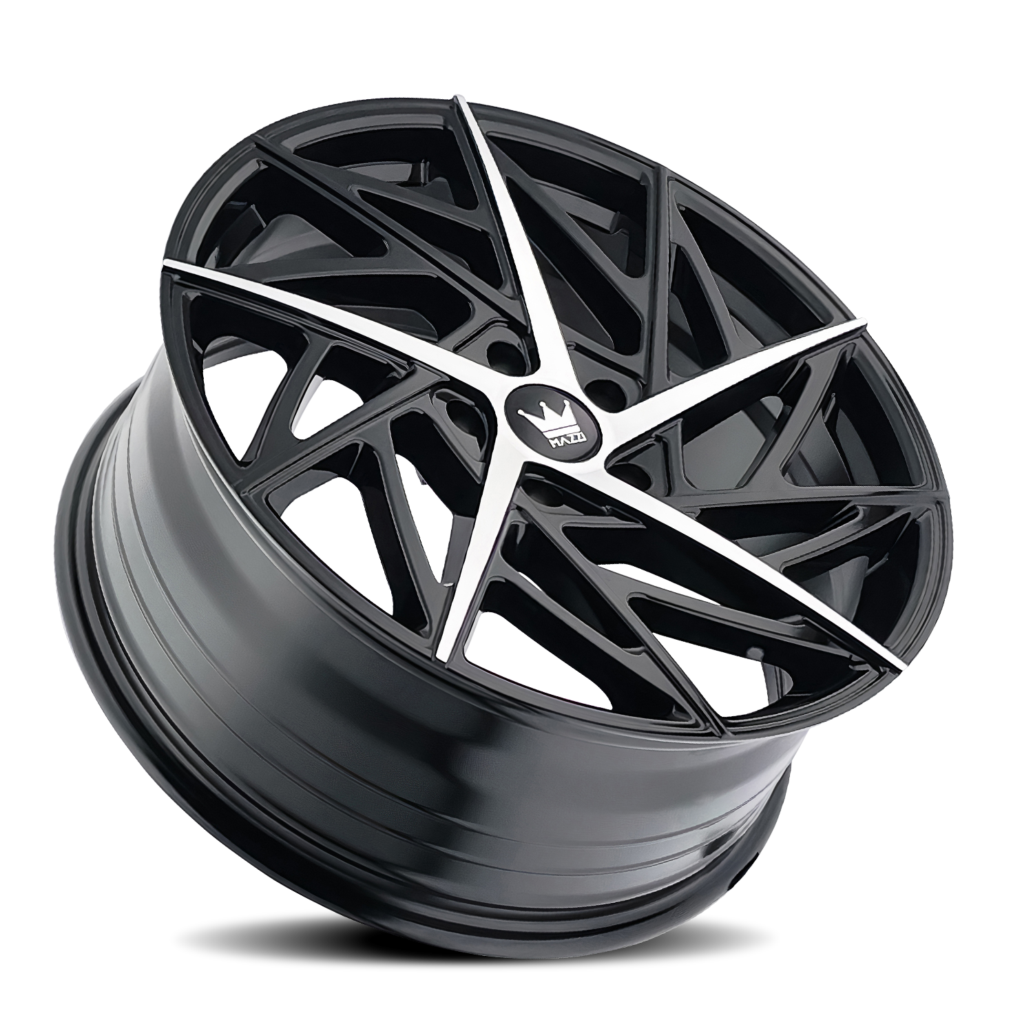 MAZZI FREESTYLE 18x8 35 5x108 GLOSS BLACK/MACHINED