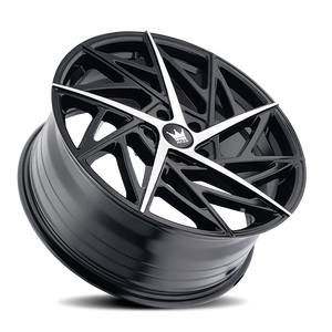 MAZZI FREESTYLE 18x8 35 5x108 GLOSS BLACK/MACHINED