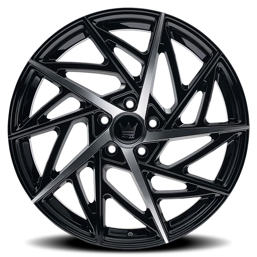 MAZZI FREESTYLE 18x8 35 5x108 GLOSS BLACK/MACHINED