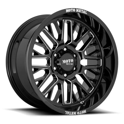 Moto Metal MO802 20X9 0 5X150/5X150 Gloss Black Milled