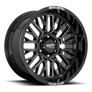 Moto Metal MO802 20X9 0 5X150/5X150 Gloss Black Milled