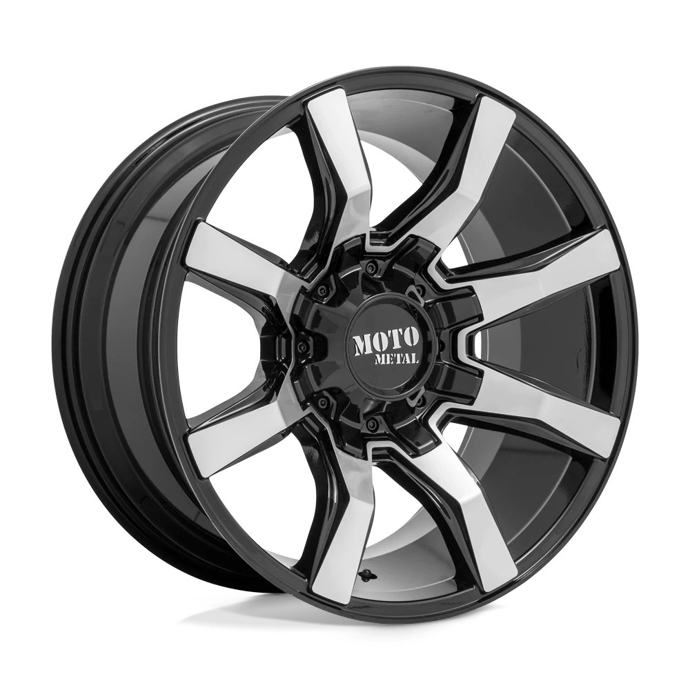 Moto Metal MO804 SPIDER 20X10 -18 6X135/6X5.3/6X139.7/6X5.5 Gloss Black Machined