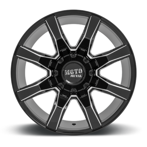 Moto Metal MO804 SPIDER 20X10 -18 6X135/6X5.3/6X139.7/6X5.5 Gloss Black Milled