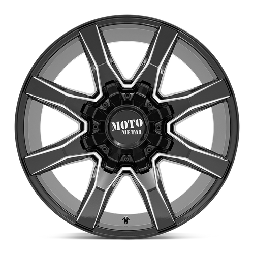 Moto Metal MO804 SPIDER 20X10 12 BLANK GLOSS BLACK MILLED