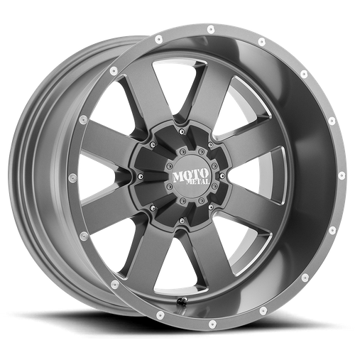 Moto Metal MO962 20X9 0 6X139.7/6X5.5 Satin Gray Milled