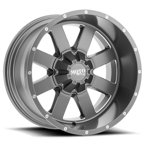 Moto Metal MO962 20X10 -24 BLANK/BLANK Satin Gray Milled