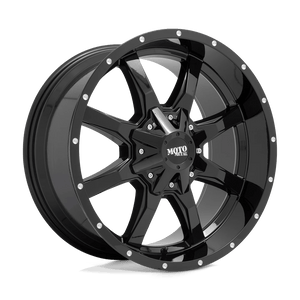 Moto Metal MO970 17X8 0 6X135/6X139.7 GLOSS BLACK WITH MILLED LIP