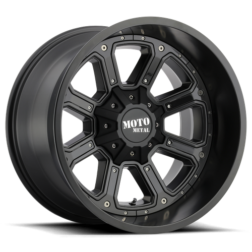 Moto Metal MO984 SHIFT 17X9 -12 6X135/6X5.3/6X139.7/6X5.5 Matte Black Gloss Black Inserts