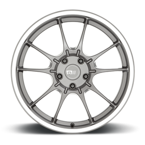 Motegi MR152 SS5 19X8.5 35 5X114.3/5X4.5 Gunmetal With Machined Lip