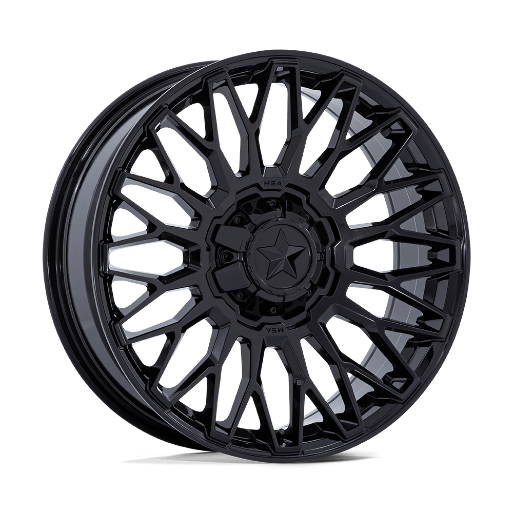 MSA OFFROAD WHEELS M50 CLUBBER 22X7 0 4X137/4X156 GLOSS BLACK