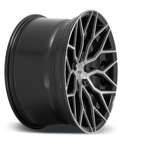 Niche 1PC M262 MAZZANTI 20X9 35 5X120/5X4.72 Gloss Black Brushed Face