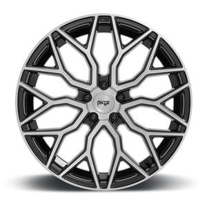 Niche 1PC M262 MAZZANTI 20X9 35 5X120/5X4.72 Gloss Black Brushed Face