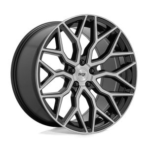 Niche 1PC M262 MAZZANTI 20X9 35 5X120/5X4.72 Gloss Black Brushed Face