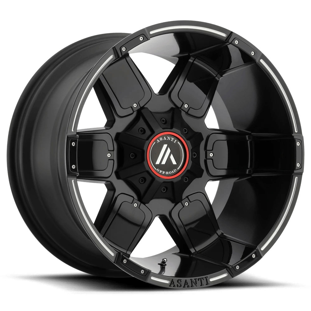 Asanti Off Road AB811 WARTHOG 20X9 -12 6X135/6X5.3/6X139.7/6X5.5 SatinBLACK Milled