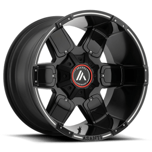 Asanti Off Road AB811 WARTHOG 20X9 -12 6X135/6X5.3/6X139.7/6X5.5 SatinBLACK Milled