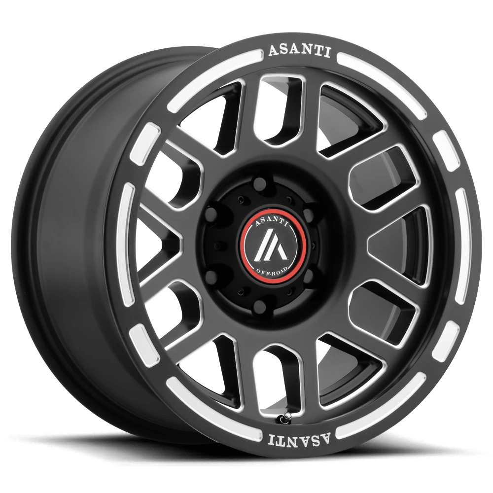 Asanti Off Road AB812 CLAYMORE 17X9 -12 6X139.7/6X5.5 Satin Black Milled