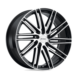 Petrol P1C 18X8 40 5X108/5X4.25 GLOSS BLACK W/ MACHINED FACE