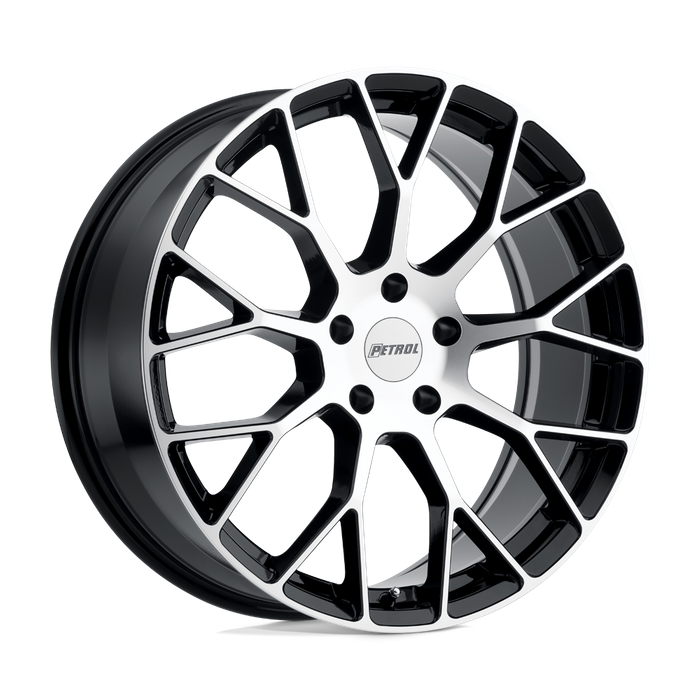 Petrol P2B 17X8 40 5X108/5X4.25 GLOSS BLACK W/ MACHINED FACE