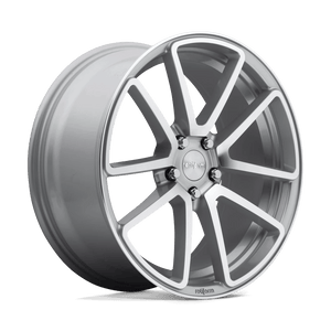 Rotiform 1PC R120 SPF 18X8.5 45 5X112 GLOSS SILVER MACHINED