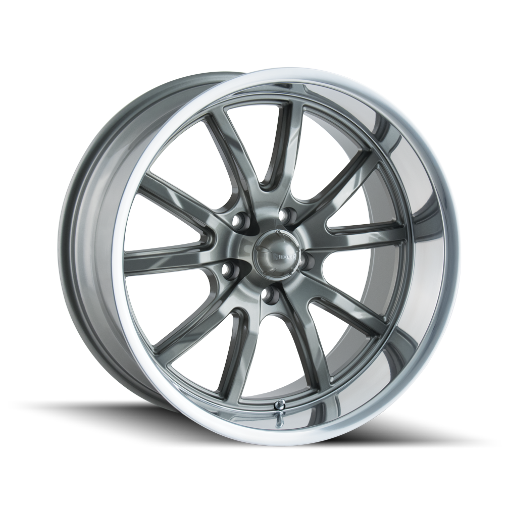 RIDLER 650 650 17X7 0 5x120.65 GREY/POLISHED LIP